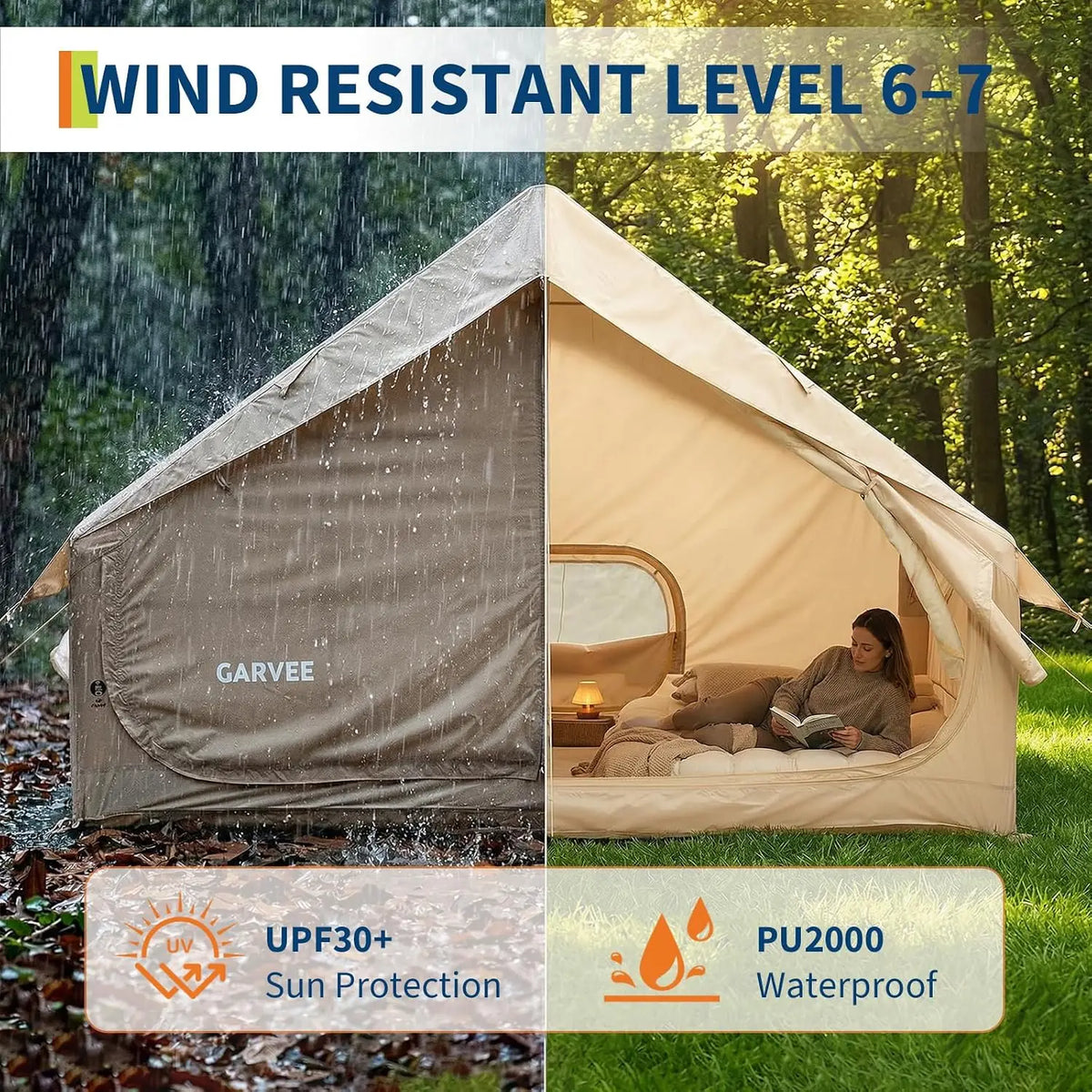 Inflatable Tent With Stove Jack Ideal For Family Outdoor Exploration