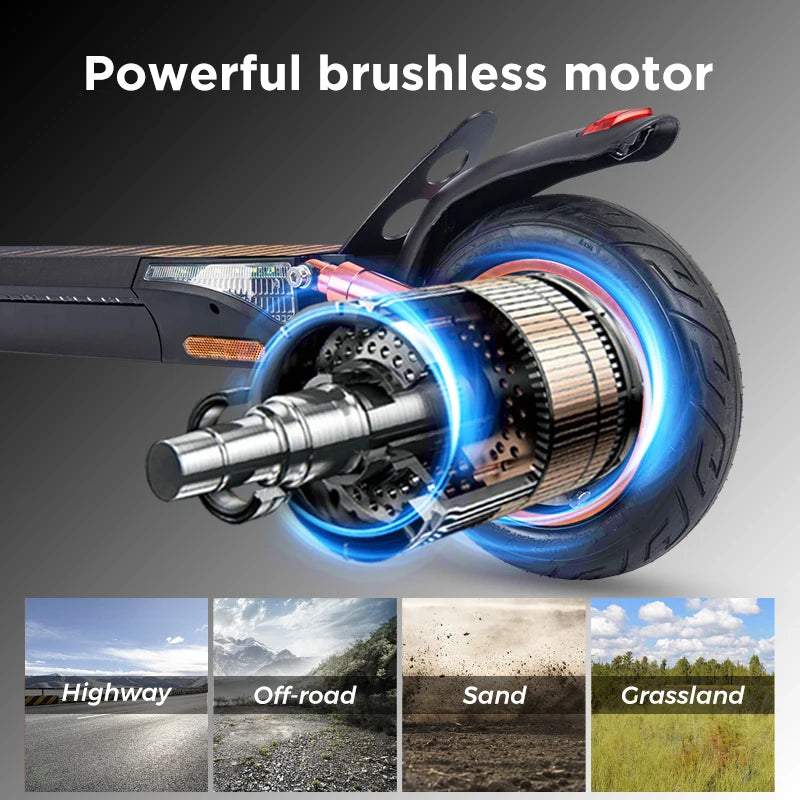 KEPOW T4Pro Electric Scooter With Long Range And Dual Suspension