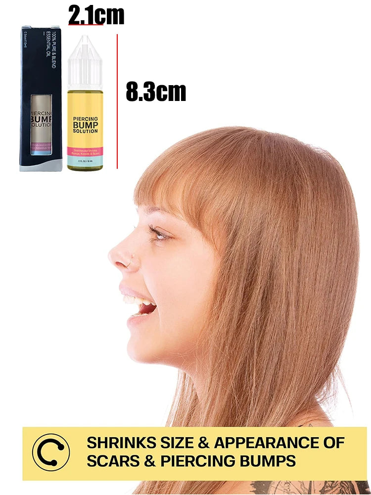 15ml Plant‑Extract Piercing Aftercare Serum Care Oil Daily Pierced Skin Maintenance for Ear Nose Piercings Soothes Redness Swelling Protect Skin Piercing Facial Care Solution Piercing