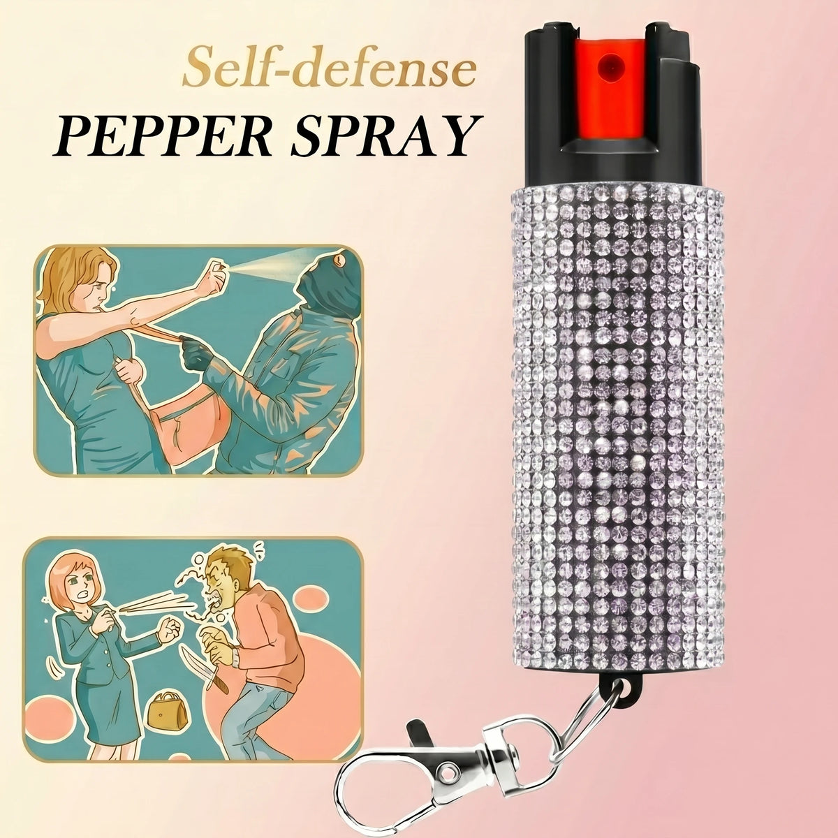 50ml Outdoor Animal Repellent Spray, Safety Lock, Bear and Dog Repellent Pepper Oil, Non-lethal Camping, Outdoor Hiking, Forest Animal Gear, Women's Outdoor Tools
