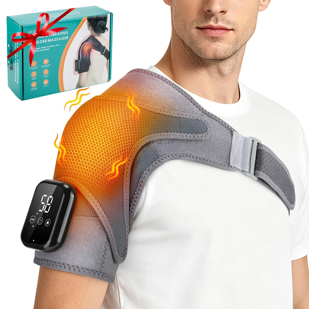 Pastsky Heated Shoulder Massager With Vibration And Touchscreen