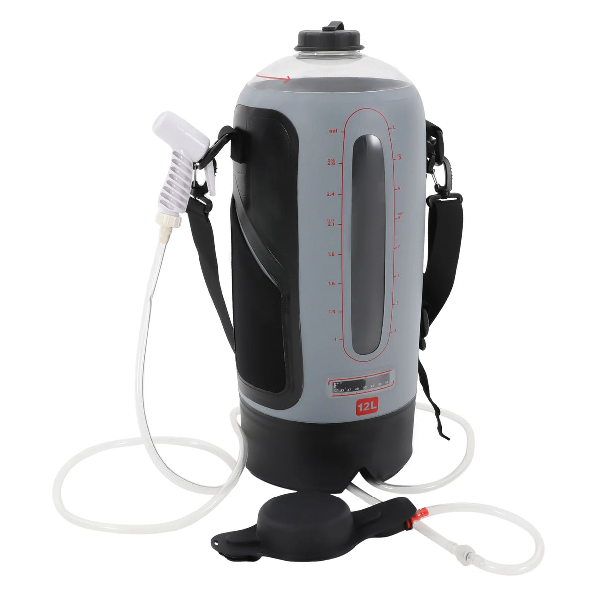Bymaocar Portable Pressure Camp Shower - 12L Capacity With Air Pump.