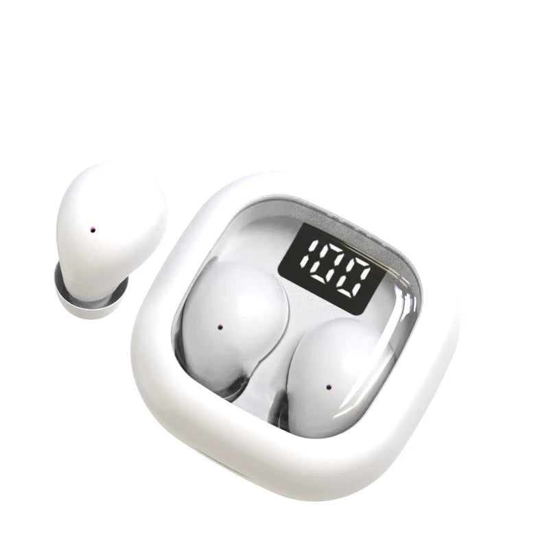 SK Small Earbuds Wireless Bluetooth Headset, Headphones Sport, Sleep, Work, In Class Invisible Wear, Bass Sound Quality Earphone 2024