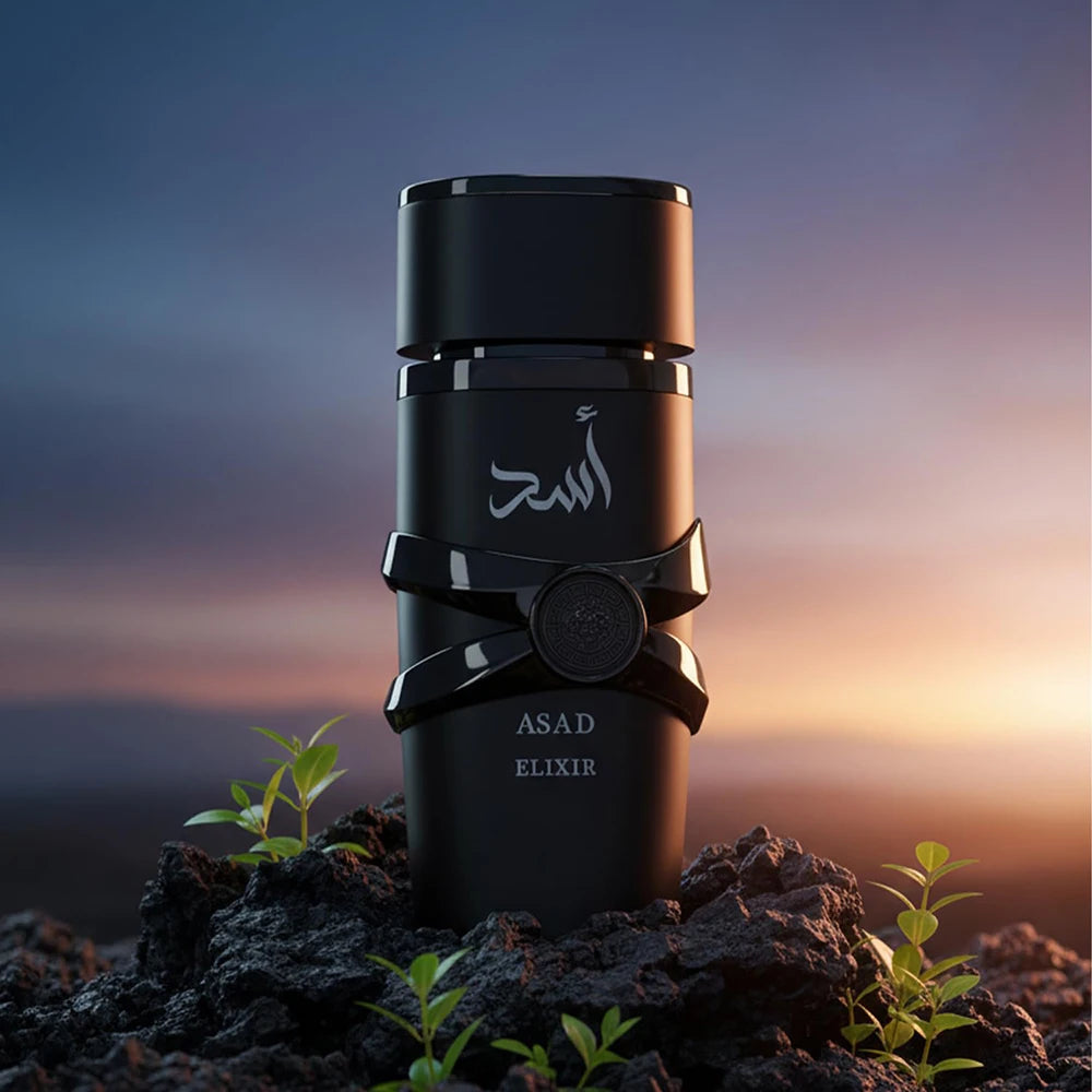 Asad Elixir Eau De Parfum 100ml For Men, Arabian Oud Spicy Woody Long Lasting Cologne Perfume Spray