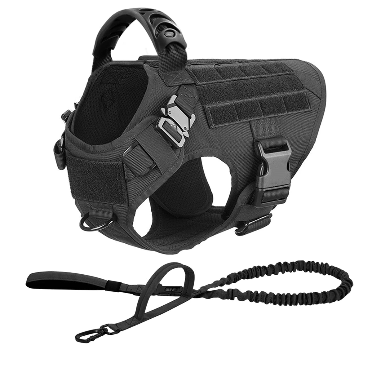 ApexGear Tactical Harness Leash Set - Padded No Pull Design