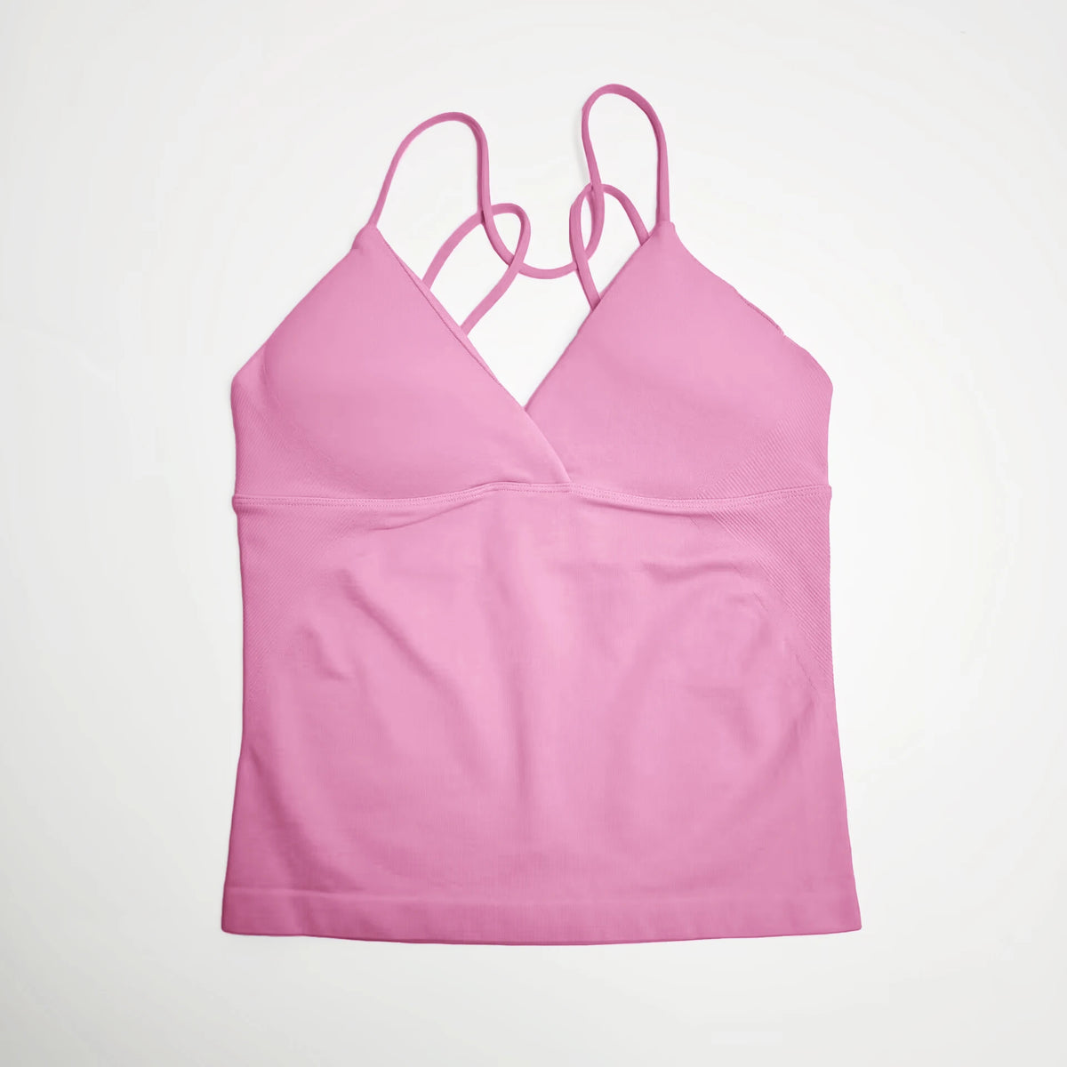 NCLAGEN Women Seamless Twist Front Longline Tank Top