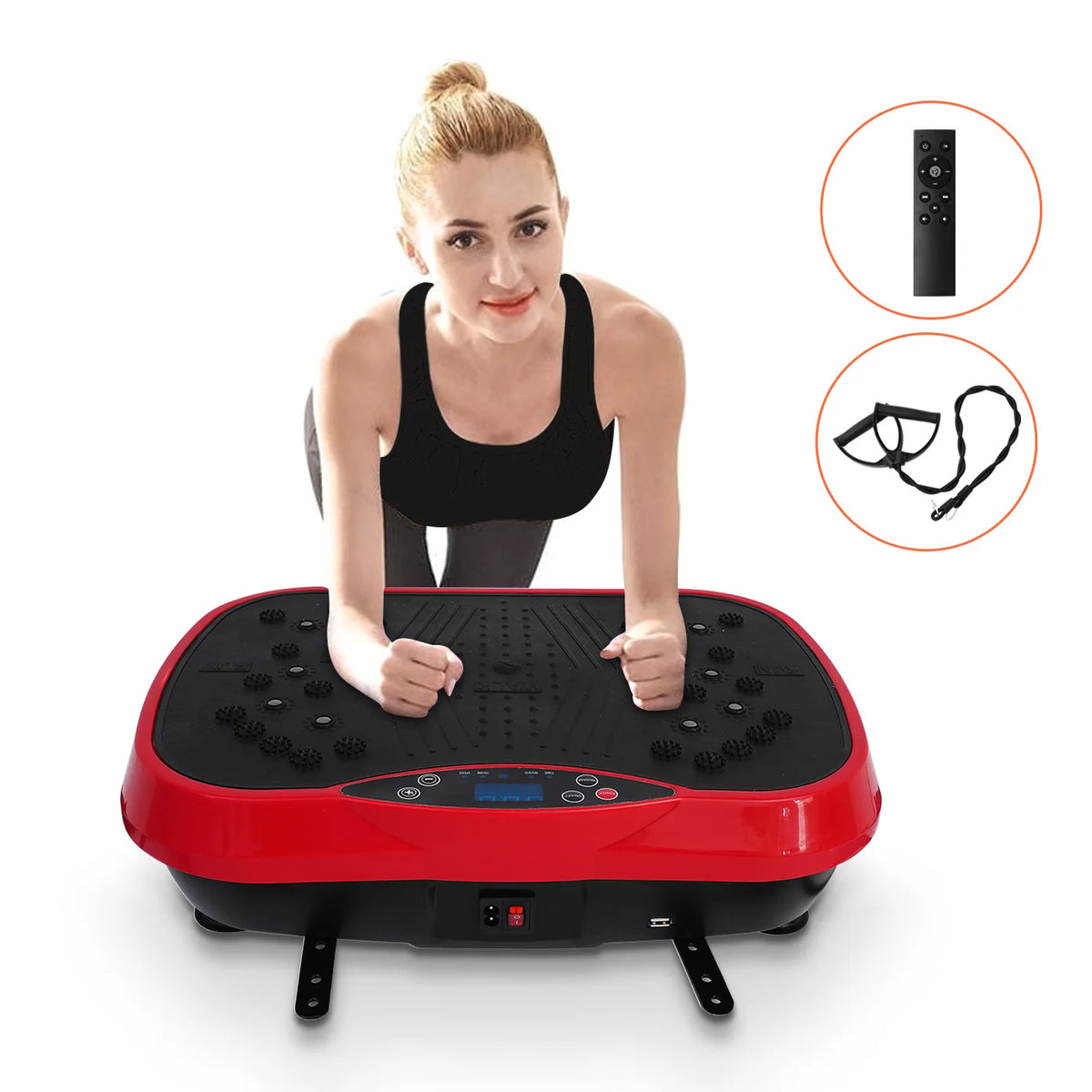 Full Body Vibration Exercise Plate For Home Fat Burning Workouts