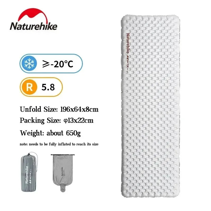 Naturehike Inflatable Sleeping Pad - Ultralight High R Value