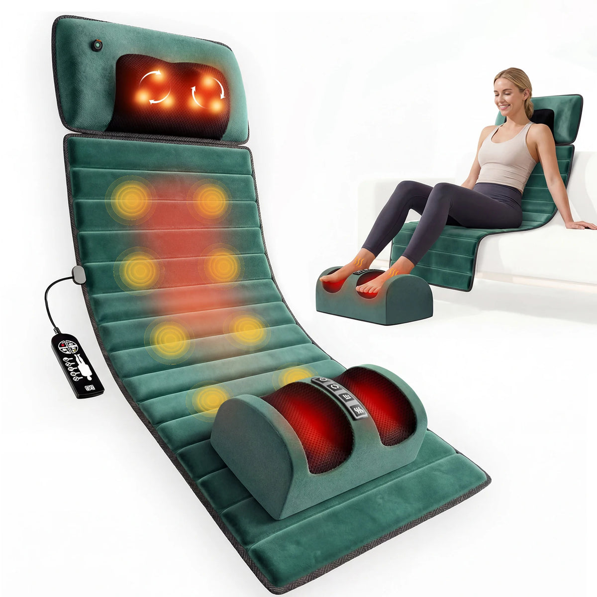 Homemassa Massage Mat - 10 Motor Full Body Deep Tissue Relief