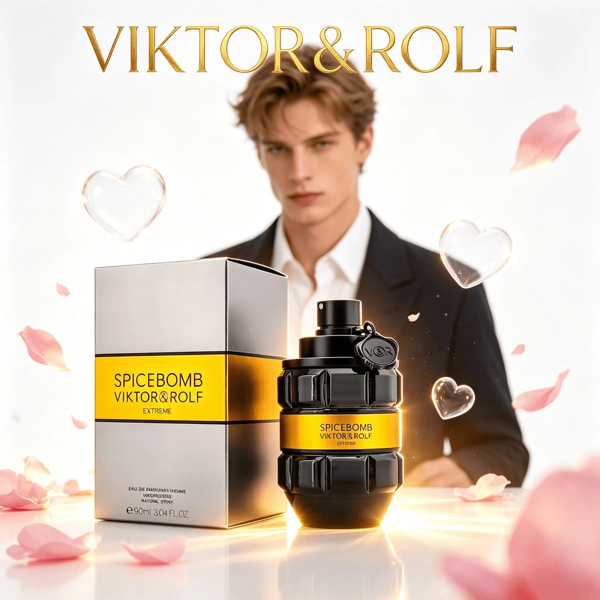 Viktor&Rolf Spicebomb Men's Ancient Dragon Water Extreme Eau De Parfum Woody Spicy - Cologne for Men With Notes of Amber Vanilla