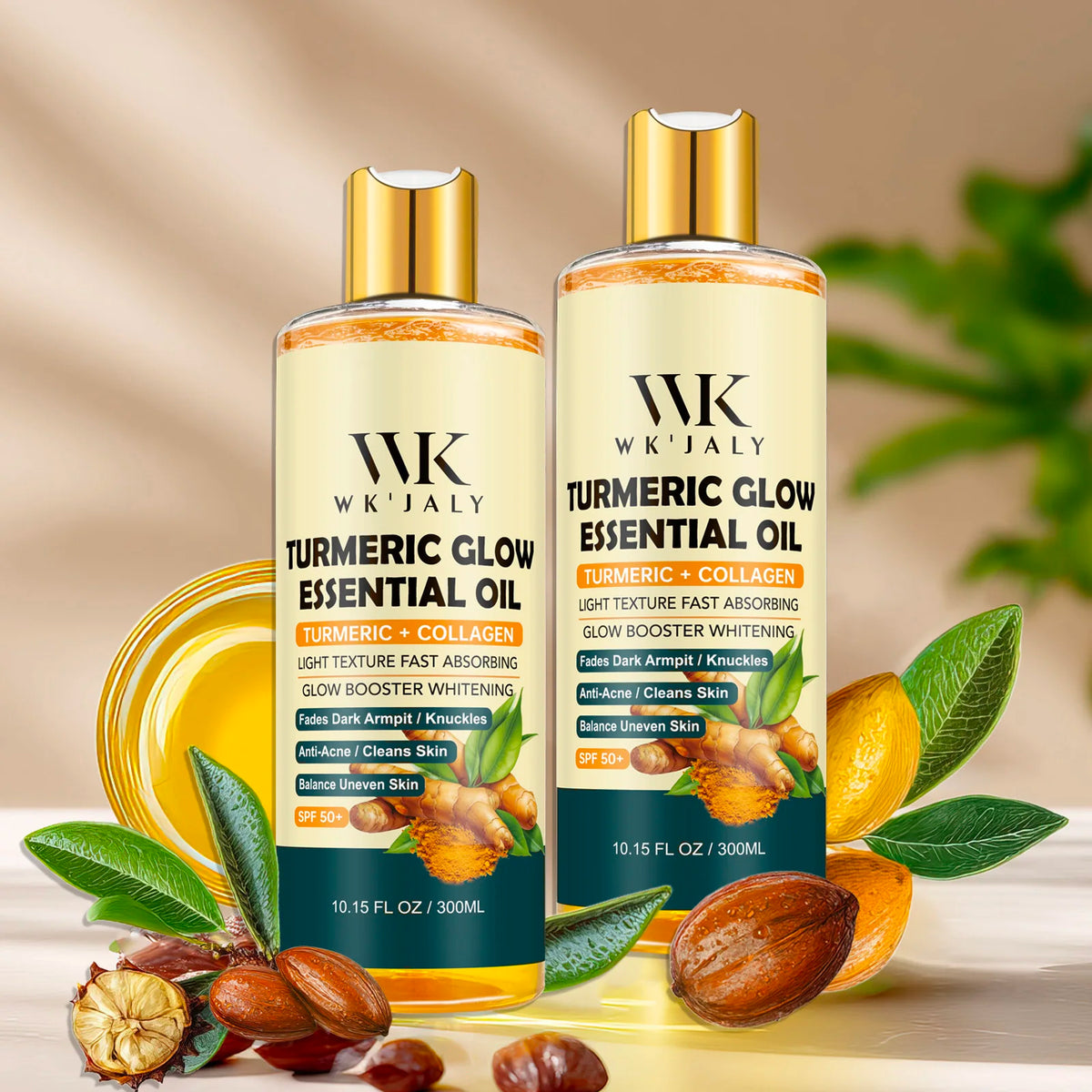 Turmeric Glow Essential Body Oil For Moisturizing And Brightening Skin