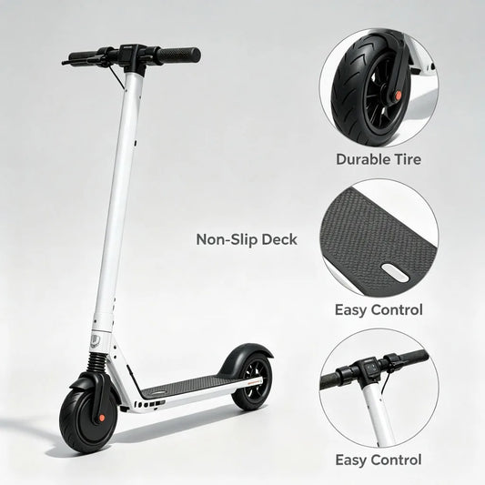 Caroma Kids Electric Scooter 250W Motor Foldable Frame LED Display