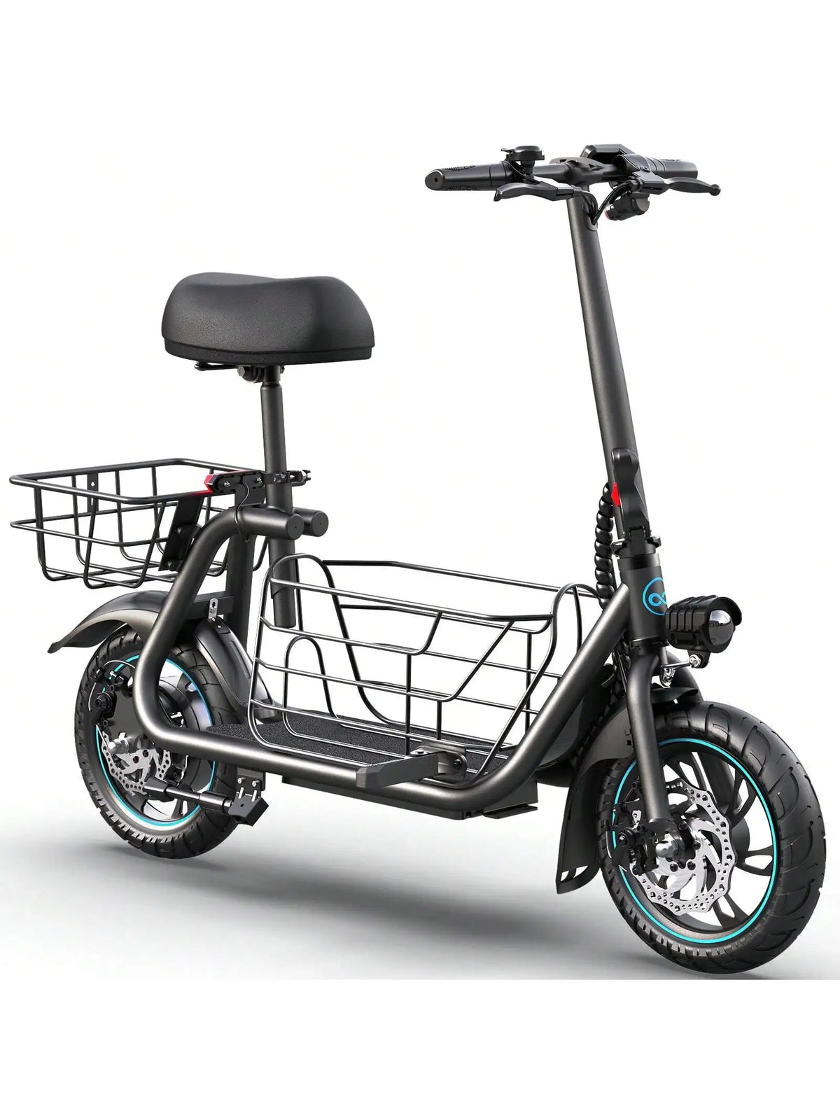 GYROSHOES Electric Scooter With Pet Basket And Padded Seat