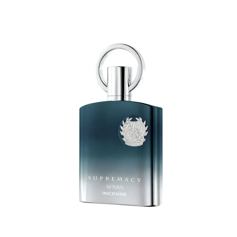 Afnan Supremacy Incense Eau De Parfum 100ml Men Cologne Long Lasting Rich Incense Oud Woody Scent Saffron Patchouli Vanilla Amber Masculine Fragrance Gradient Black Silver Bottle Metal Emblem Luxury Gift Box Father’s Day Bi