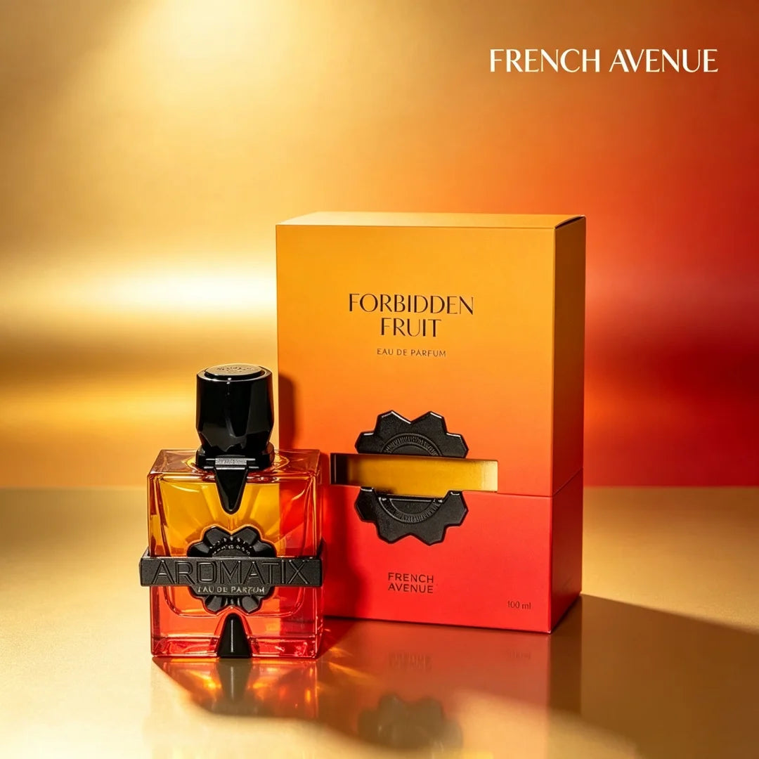 Forbidden Fruit by Aromatix X French Avenue 100ml 3.4Oz Unisex EDP Oriental Floral Perfume, Blood Orange Rose & Vanilla Scent for Men and Women