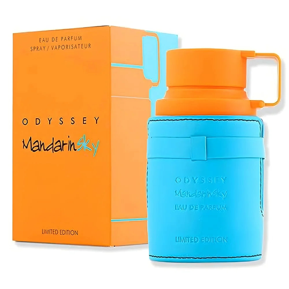 Armaf Odyssey Mandarinsky Limited Edition Men's EDP, 3.4 oz/100ml, 1 Bottle, Fresh Citrus Amber Woody Long Lasting Cologne, Gift for Men, Birthday, Fall, Halloween, Thanksgiving, Black Friday, Christmas, New Year Holiday Gift