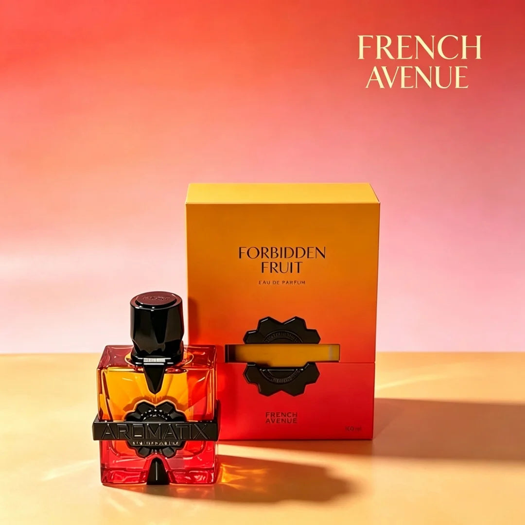 Forbidden Fruit by Aromatix X French Avenue 100ml 3.4Oz Unisex EDP Oriental Floral Perfume, Blood Orange Rose & Vanilla Scent for Men and Women