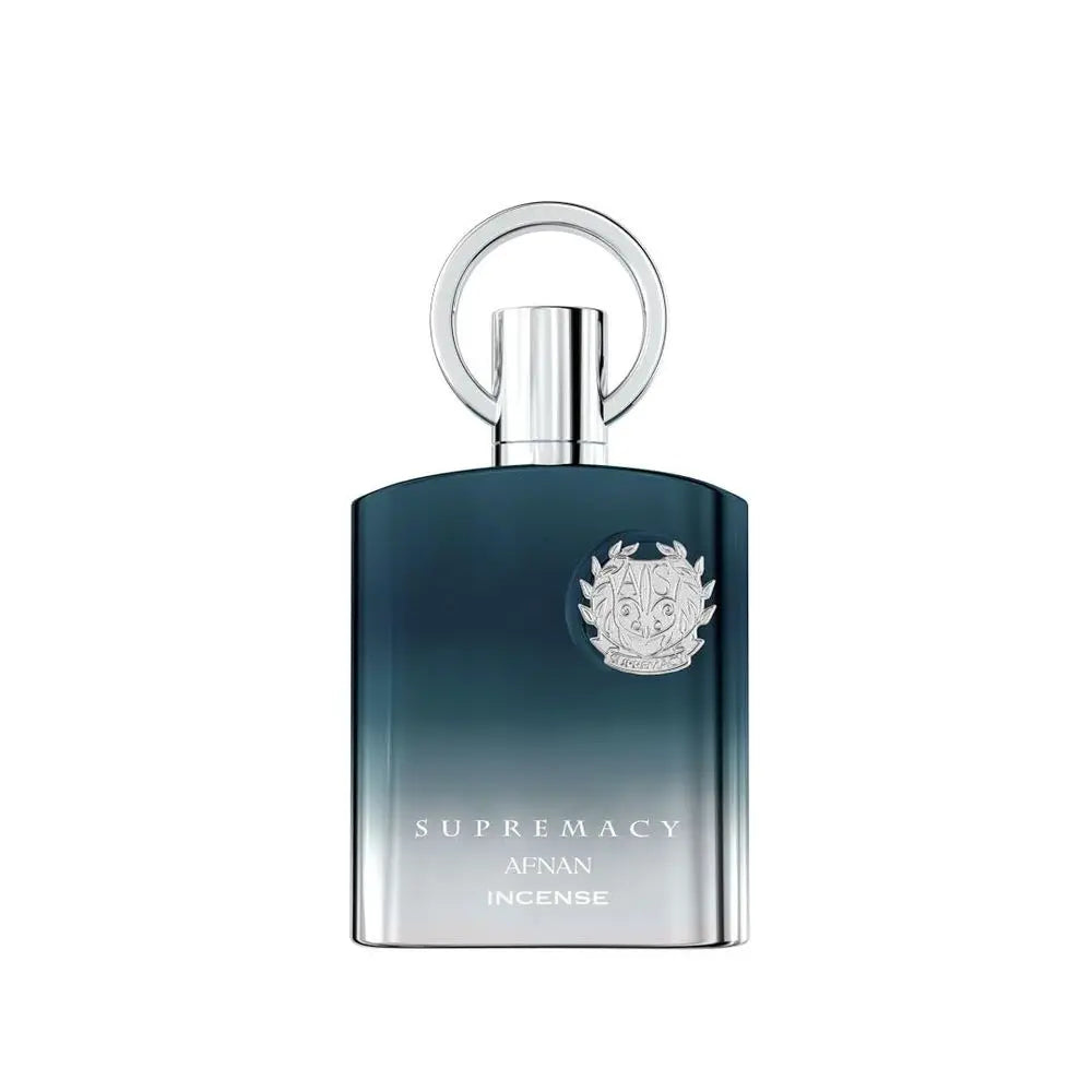 Afnan Supremacy Incense Eau De Parfum 100ml Men Cologne Long Lasting Rich Incense Oud Woody Scent Saffron Patchouli Vanilla Amber Masculine Fragrance Gradient Black Silver Bottle Metal Emblem Luxury Gift Box Father’s Day Bi