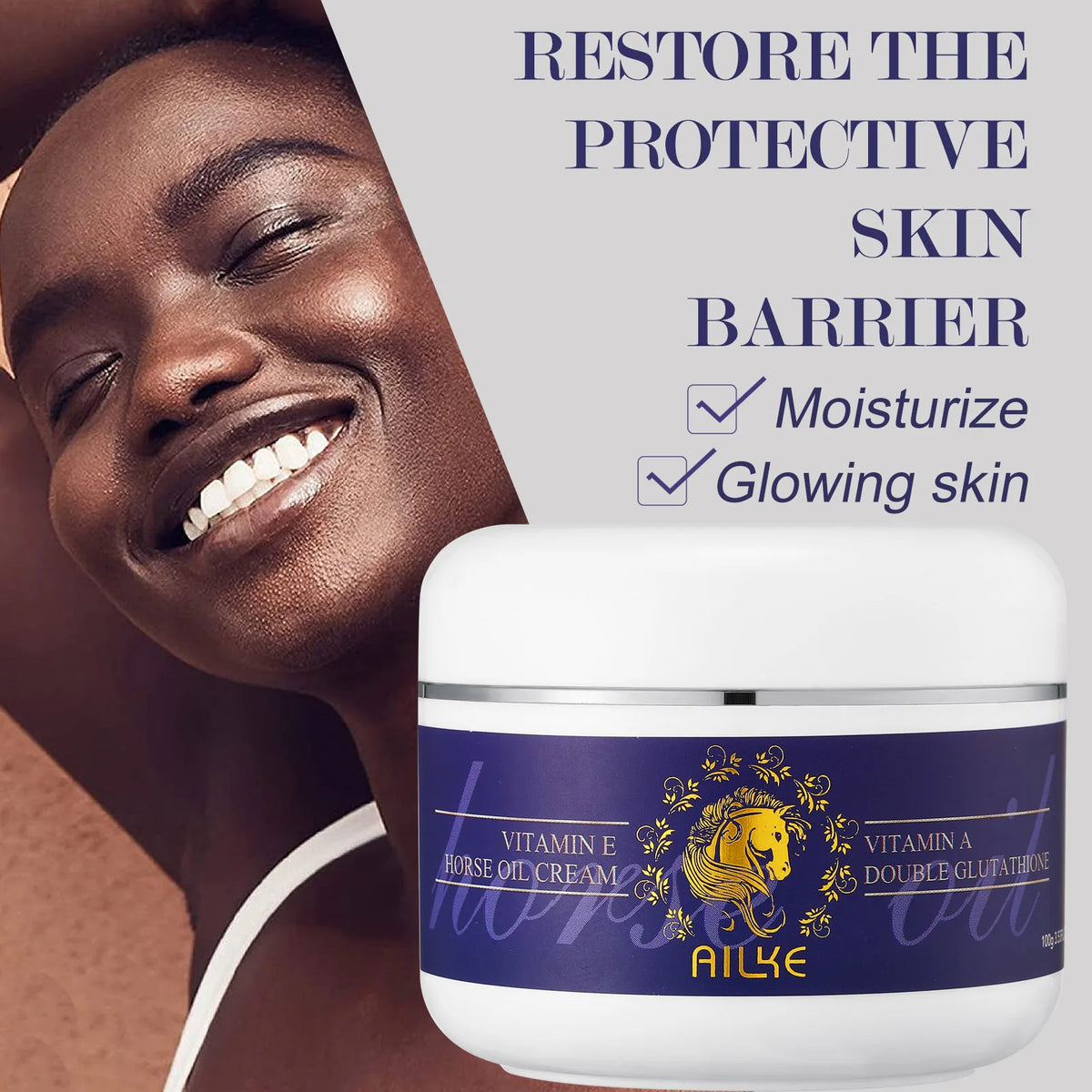 AILKE Glutathione Bleaching Women Skin Care Set, Eliminate Black Spot, Melasma, Hyperpigmentation, Moisturizing, Even Skin Tone