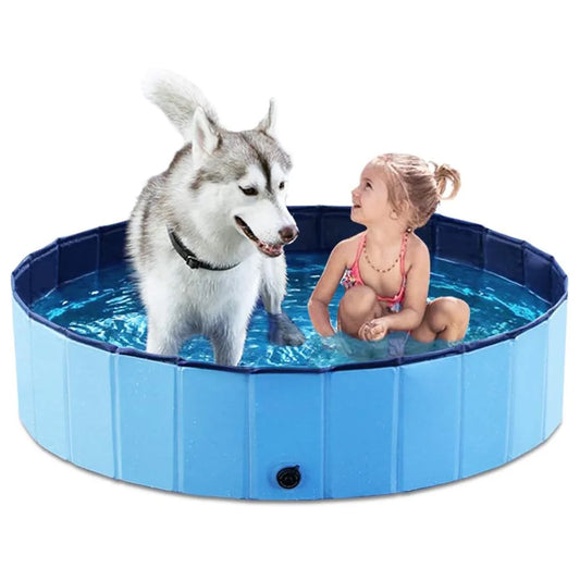 PetGroom Portable Dog Pool - Foldable Waterproof Bathing Tub.