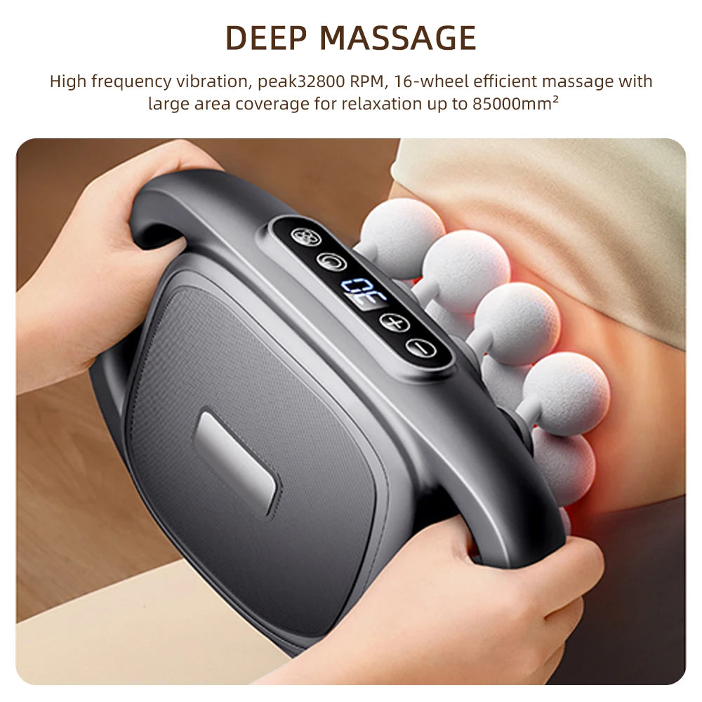 Foreverlily Fascia Massage Gun - 16 Heads For Deep Muscle Pain Relief
