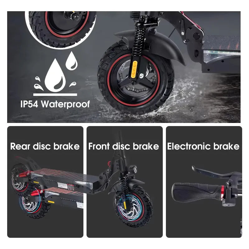 KEPOW T4Pro Electric Scooter With Long Range And Dual Suspension