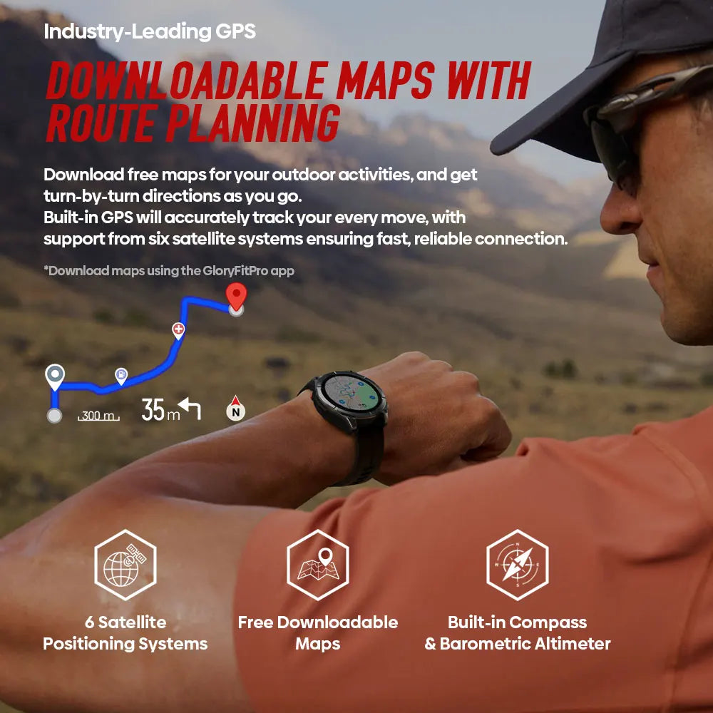 Zeblaze Stratos 4 Pro GPS Rugged Smartwatch With AMOLED Screen