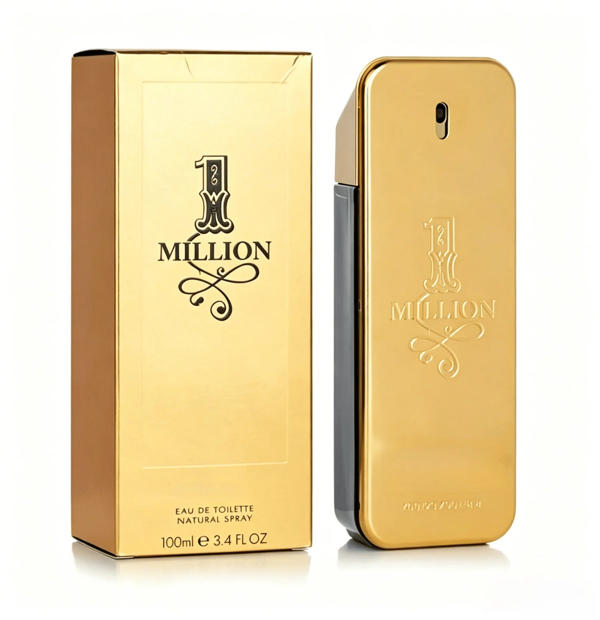 Rabanne 1 Million Eau De Toilette 100ml, Luxury Men's Perfume Spray, Long-Lasting Woody Spicy Fragrance for Men