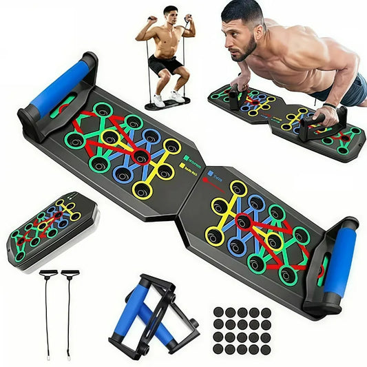 CoreFit Foldable Push Up Board - Portable Resistance Training System