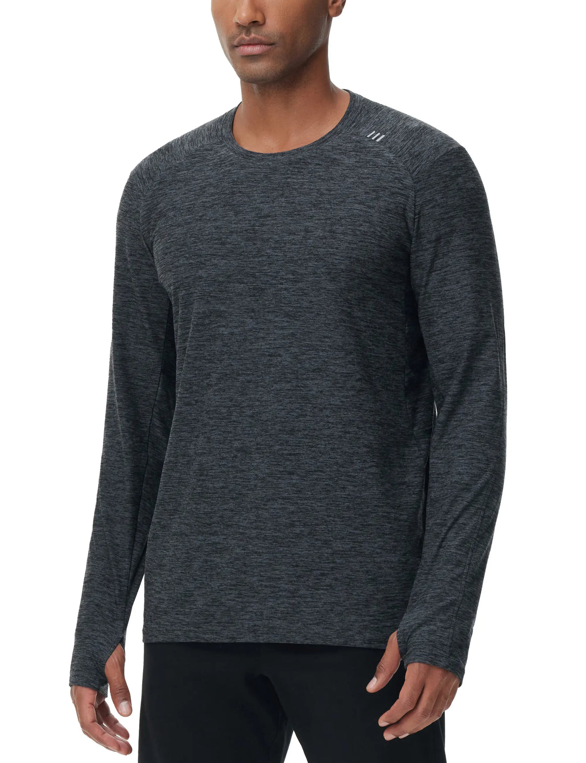 THE GYM PEOPLE Men's Long Sleeve Workout Shirts Moisture Wicking Athletic Running Tee Tops with Thumb Holes