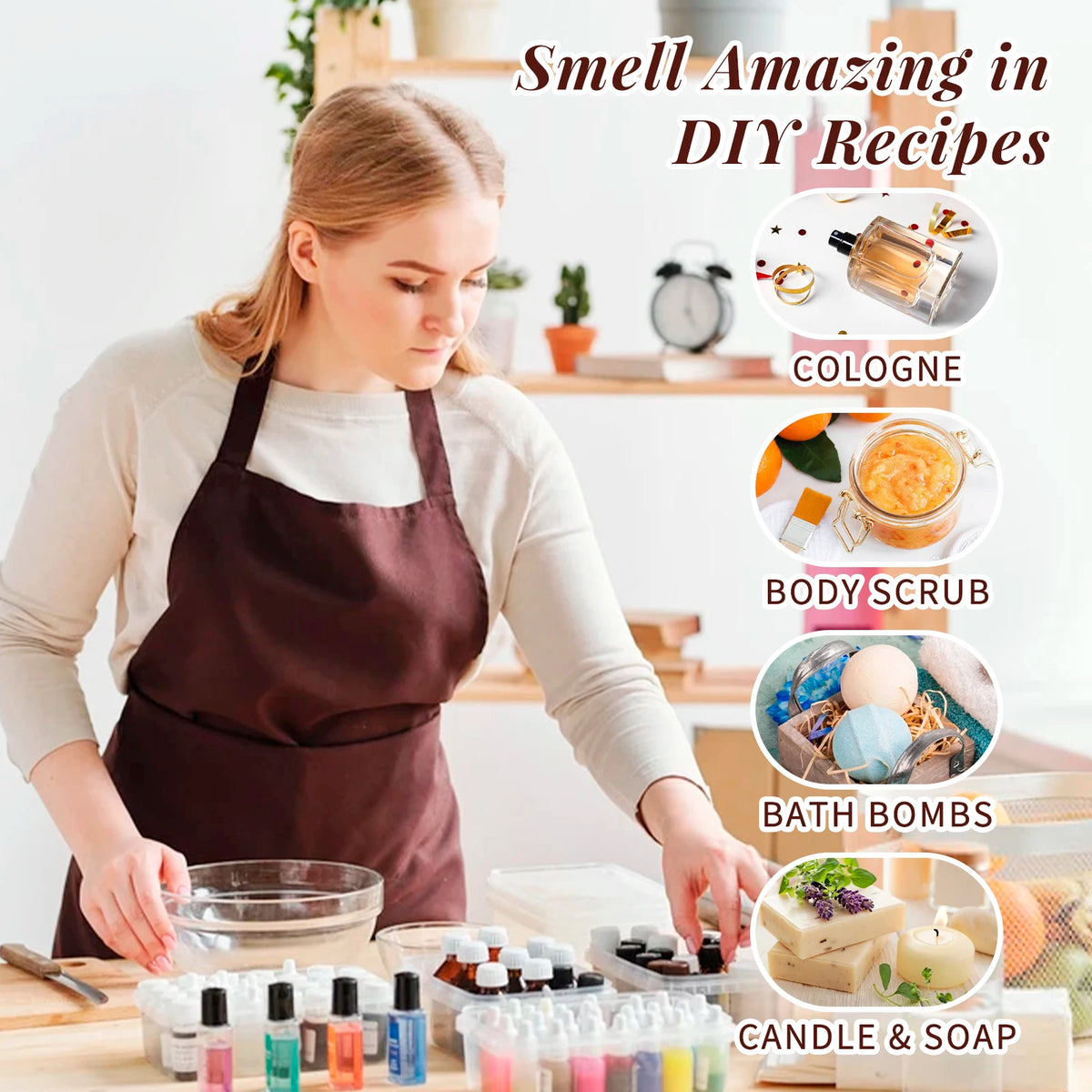 HIQILI Nature Theme Fragrance Oil Gift Set For Aromatherapy