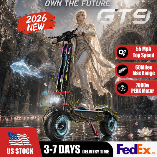 Fengqs Adult Electric Scooter Dual Motor 60V Foldable Frame