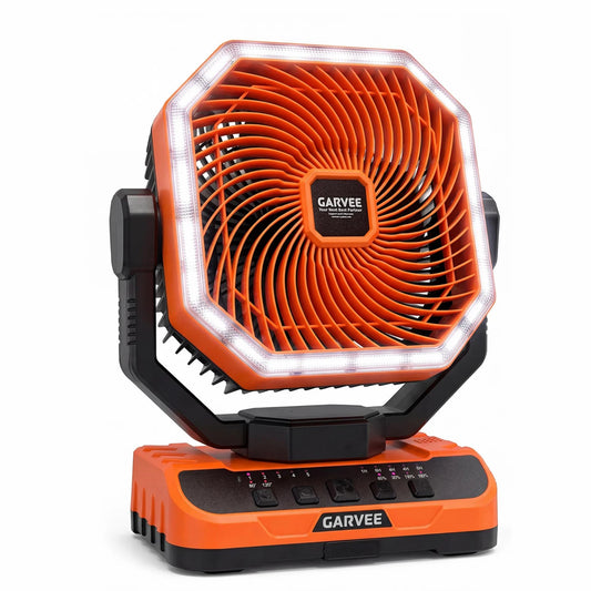 HiMiss Portable Camping Fan - 40000 Mah Rechargeable Battery