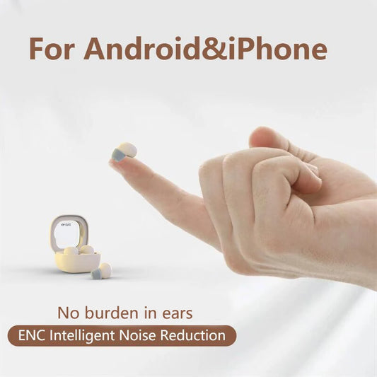 SK Small Earbuds Wireless Bluetooth Headset, Headphones Sport, Sleep, Work, In Class Invisible Wear, Bass Sound Quality Earphone 2024
