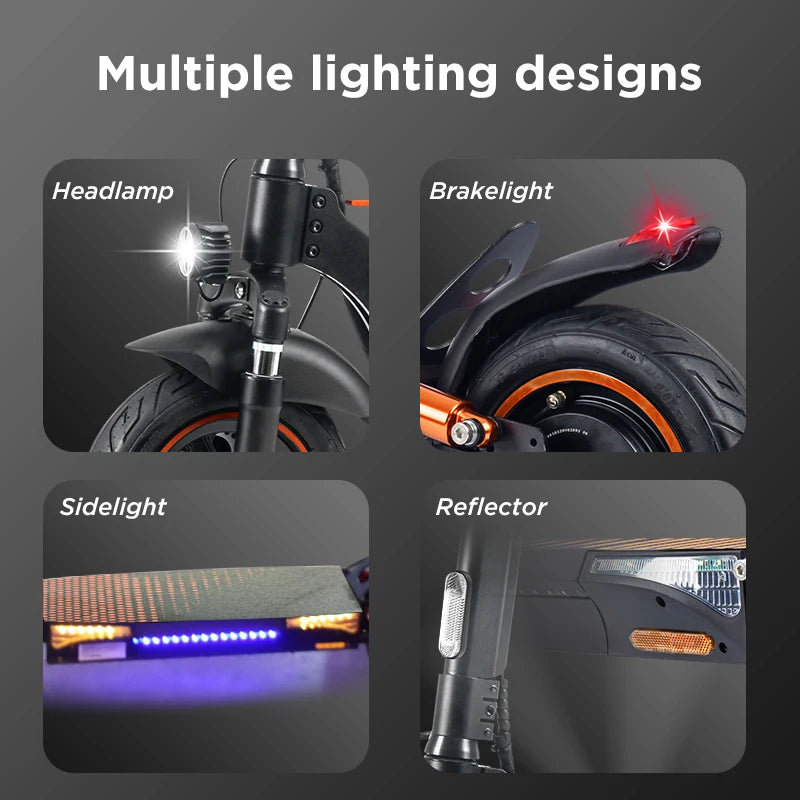 KEPOW T4Pro Electric Scooter With Long Range And Dual Suspension