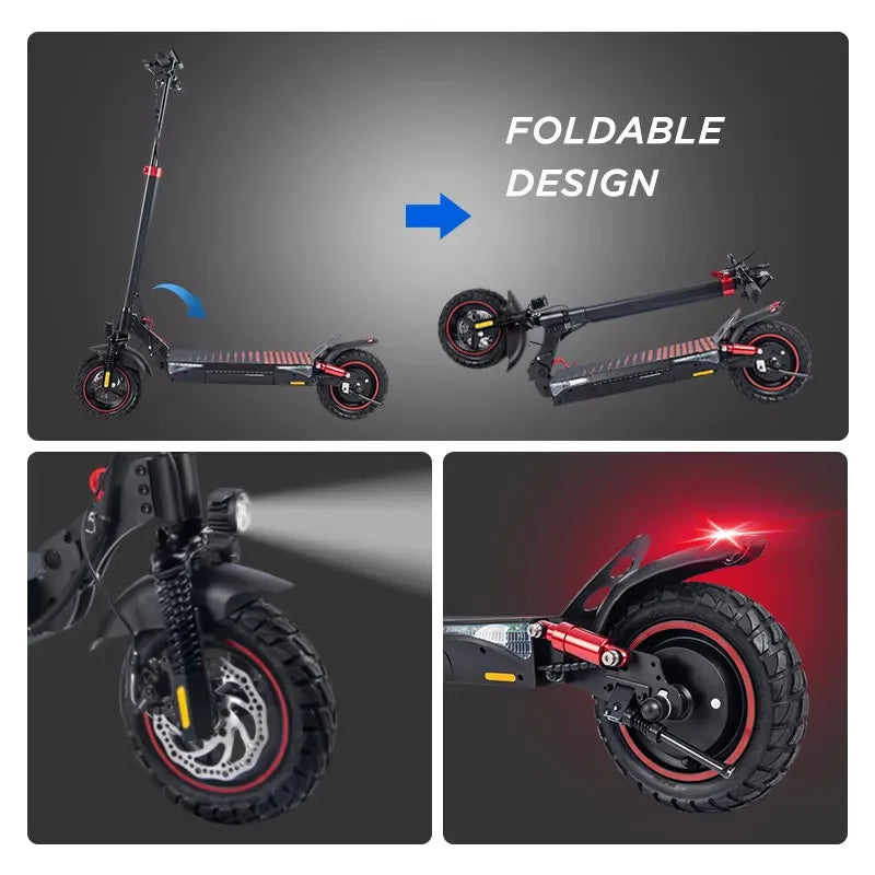 KEPOW T4Pro Electric Scooter With Long Range And Dual Suspension
