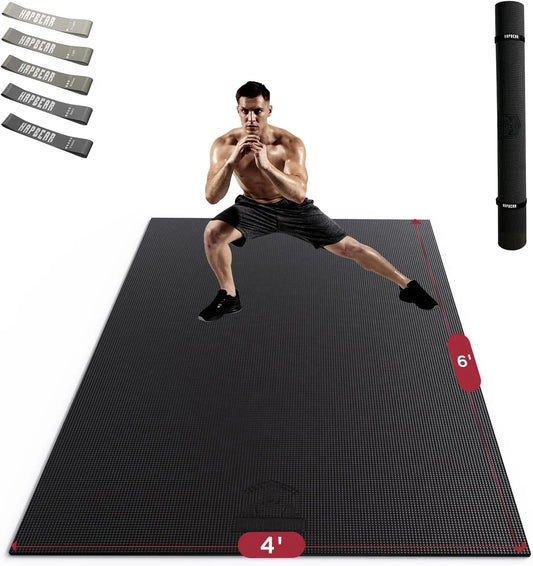 Hapbear Premium Gym Flooring - Commercial Grade Shock Absorbing Non Slip