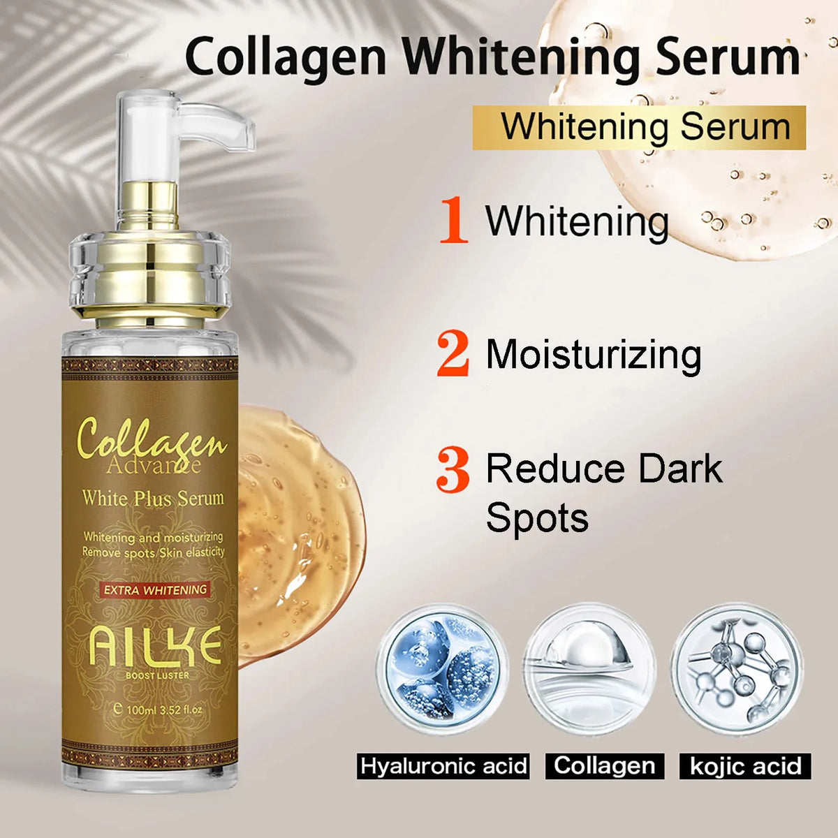 AILKE Collagen Whitening Kit - Fades Dark Spots And Evens Skin Tone