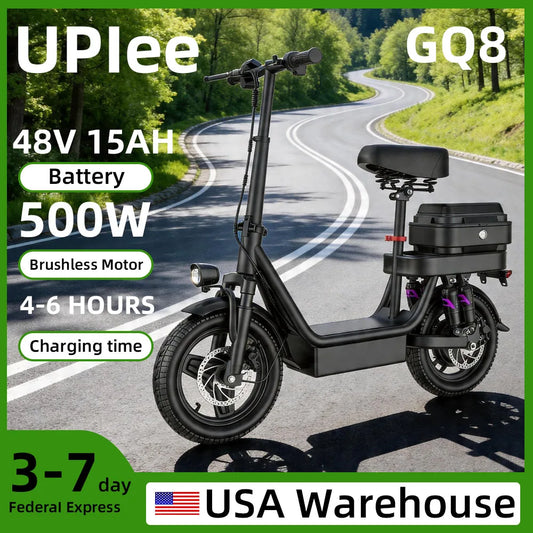 UPlee GQ8 500W Electric Bike Foldable Fat Tire E Scooter