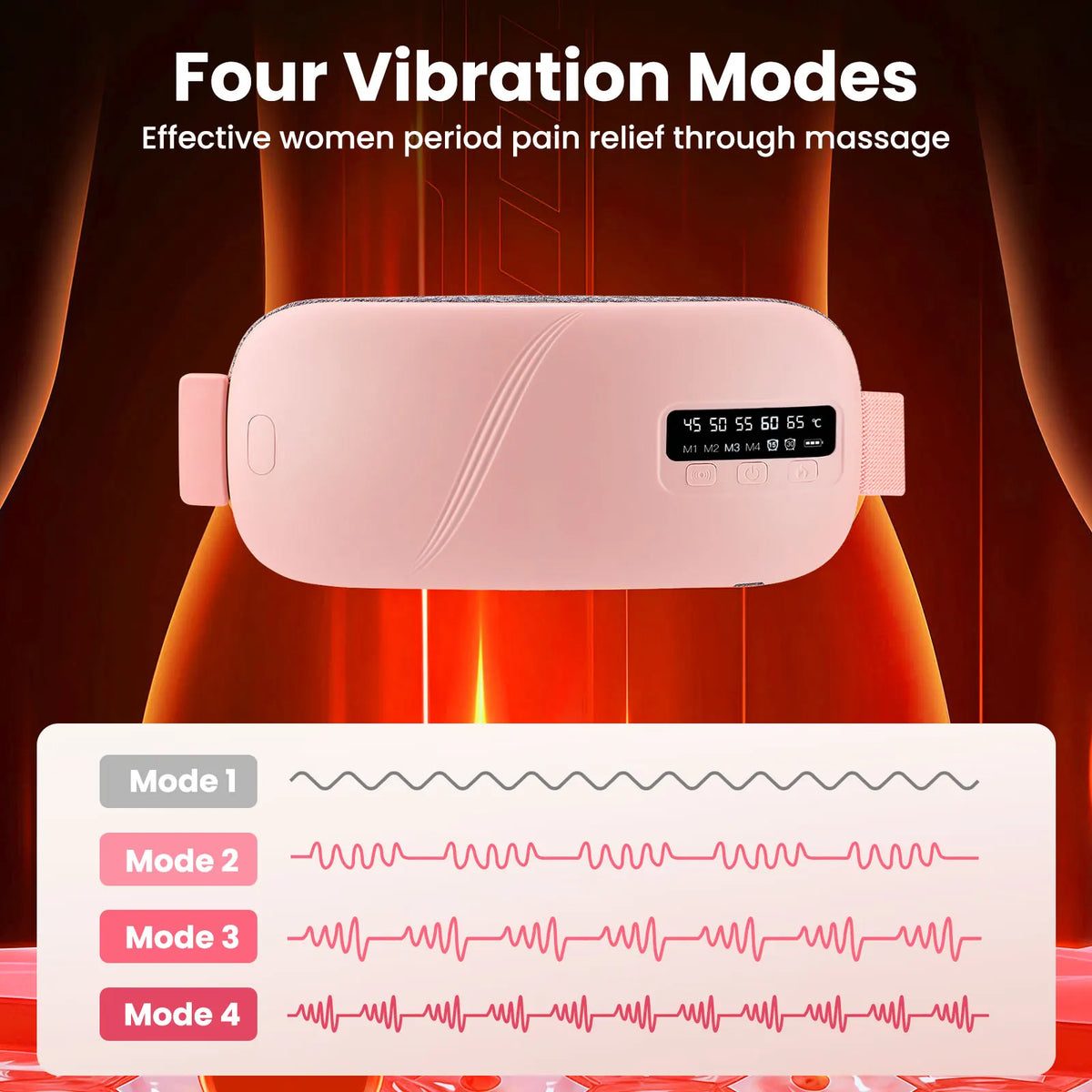 Hailicare Menstrual Heating Pad - Rechargeable Period Relief Belt