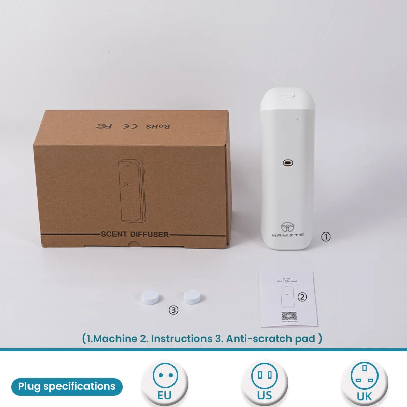 NAMSTE Aromatic Oil Diffuser Bluetooth Fragrance Diffuser Socket Style Aroma Oil Diffuser for Home Toilet Air Freshener Device