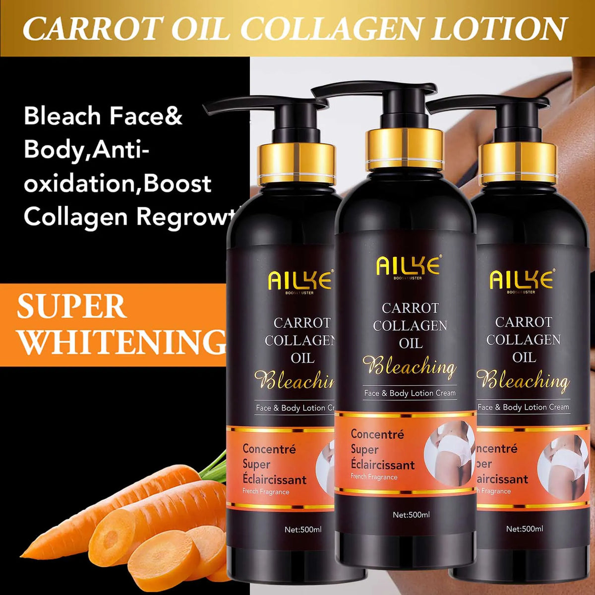 AILKE Collagen Whitening Kit - Fades Dark Spots And Evens Skin Tone