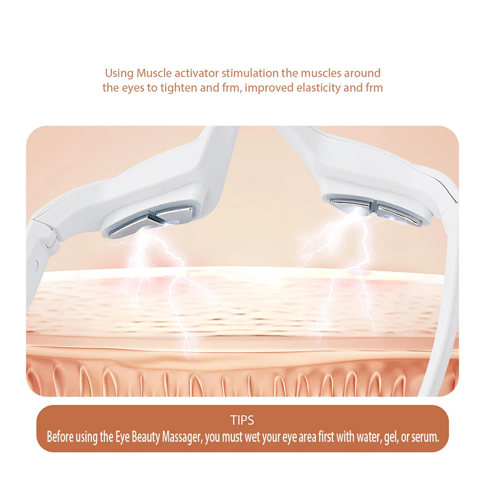 Eye Massager Relieves Eye Fatigue Eyes Massage Glasses Eye Fatigue Relief Massager Under-Eye Glasses Massager