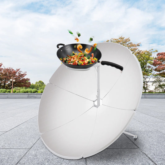 Parabolic Solar Cooker - 1000W Portable Sun Oven for Camping and DIY