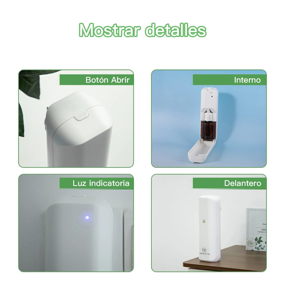 NAMSTE Aromatic Oil Diffuser Bluetooth Fragrance Diffuser Socket Style Aroma Oil Diffuser for Home Toilet Air Freshener Device