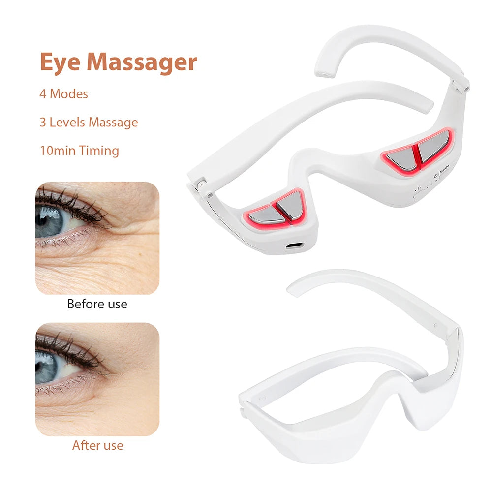 Eye Massager Relieves Eye Fatigue Eyes Massage Glasses Eye Fatigue Relief Massager Under-Eye Glasses Massager