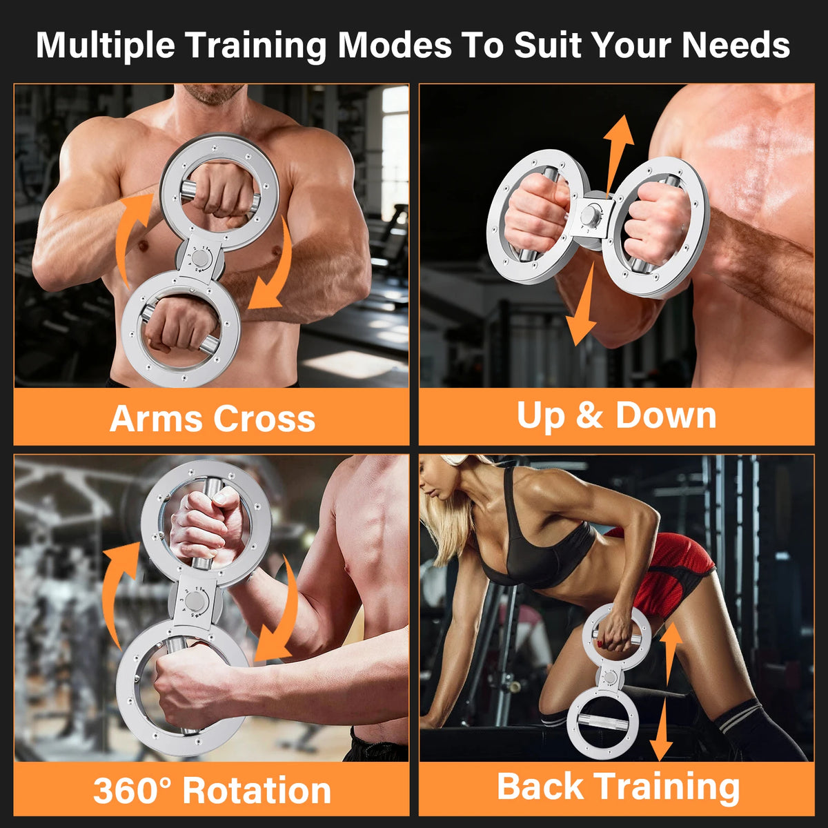 Adjustable Multifunctional Grip Strength Trainer Forearm Rotator Exerciser