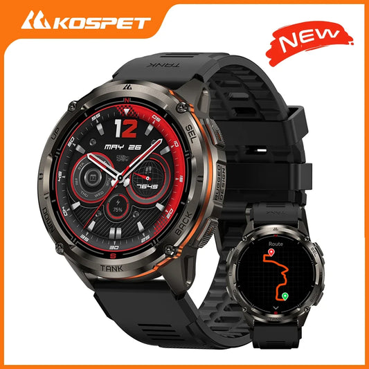 Kospet Tank T3 Ultra 2 GPS Smartwatch Bluetooth Call 5ATM