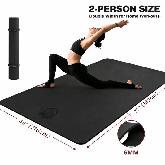 Hapbear TPE Yoga Mat Dual Sided Non Slip Fitness Pad