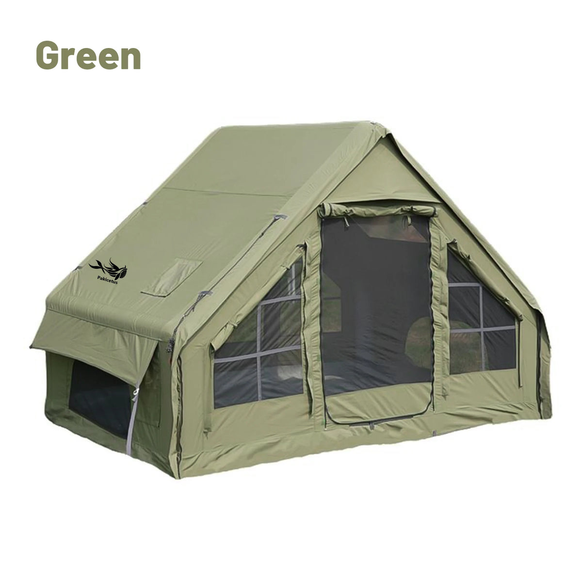 PAKICETUS 4-6 Person Quick Setup Inflatable Camping Tent, All Season Luxury Outdoor Tent With Breathable Mesh & Fast Air Circulation, For Family Camping Hiking Backpacking Trips